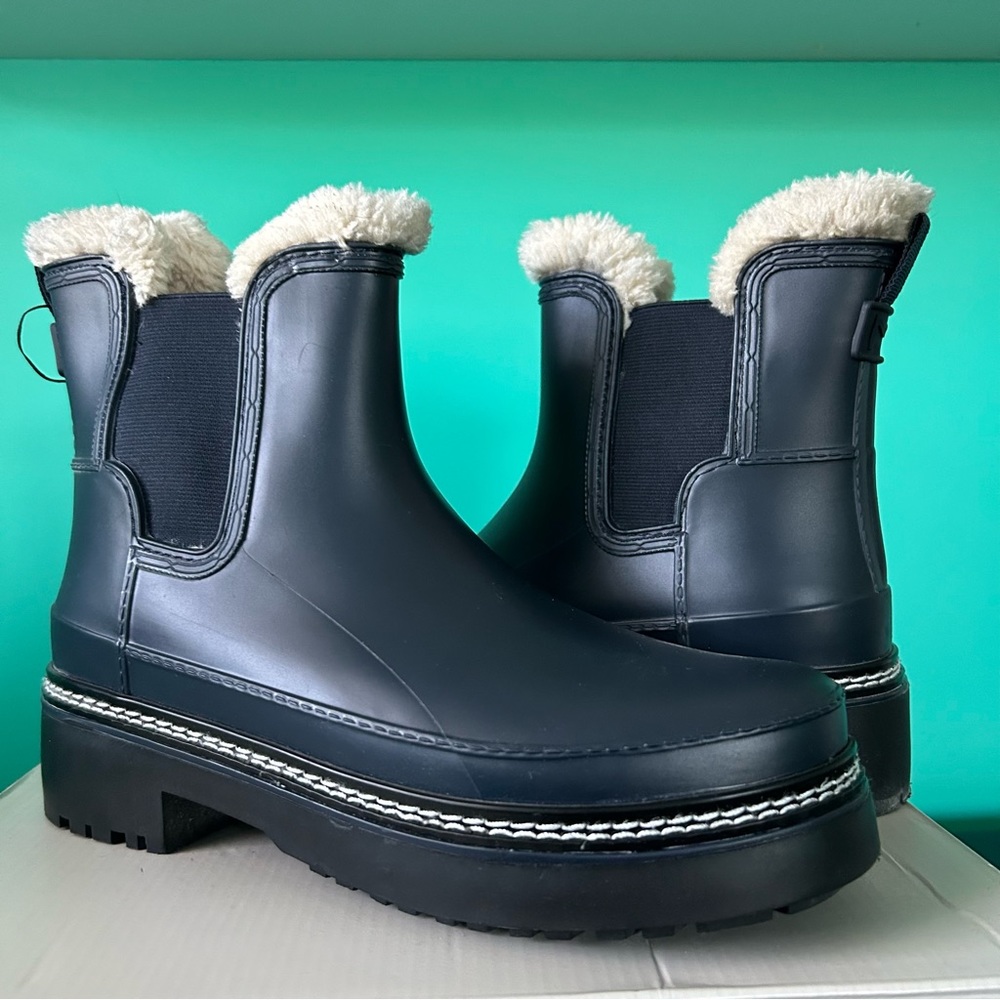 Marc Fisher Dark Blue Size 10 Fargo Boot
